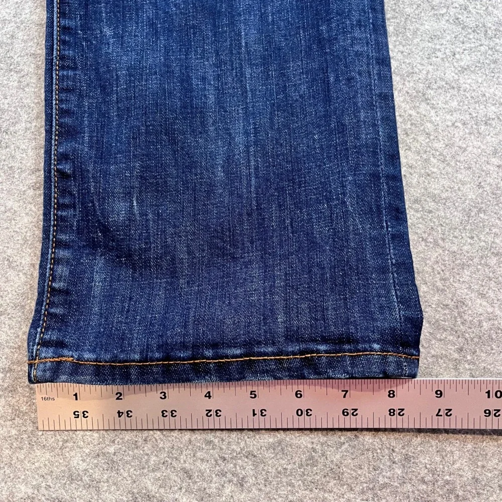 William Rast Mens Legacy Relax Straight Blue Denim Jeans 34x32 Casual Rugged
